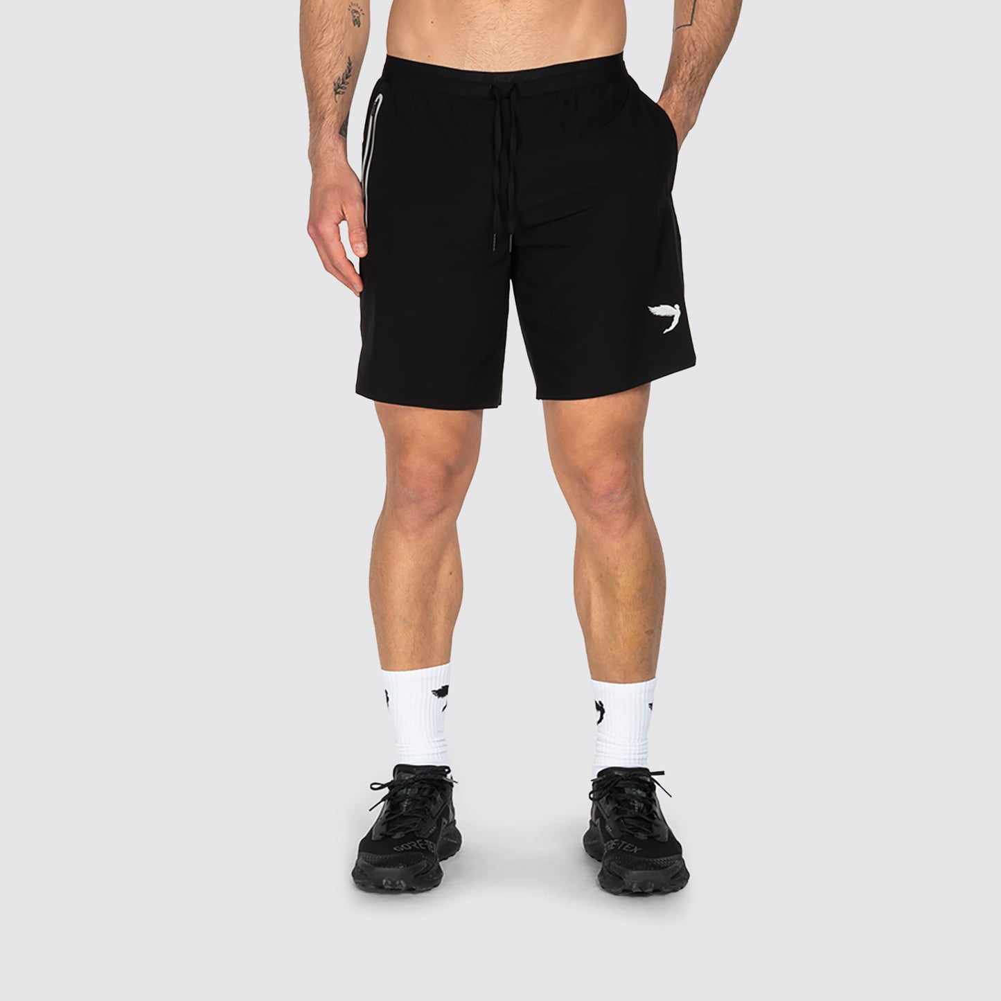 Tempo 2-1 Shorts Long Black (8441333940453)