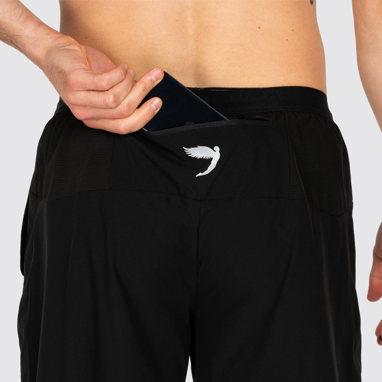 Tempo 2-1 Shorts Long Black (8441333940453)