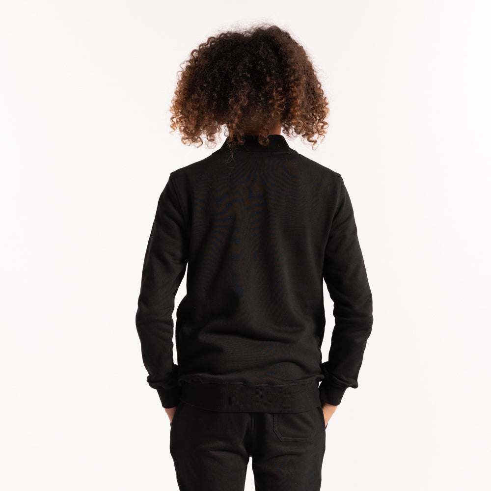 Kids Tracksuit Jacket Black (6541115785380) (7939909288165)