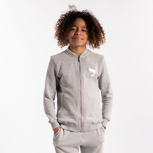 Kids Tracksuit Jacket Grey (6541114867876) (7939909452005)