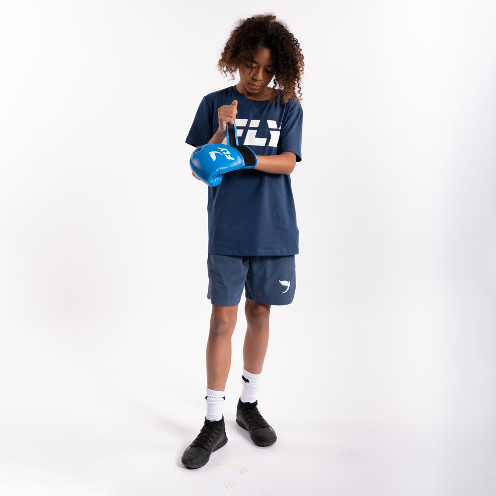 Kids Performance Shorts Blue (7790356037884) (7939616440549)