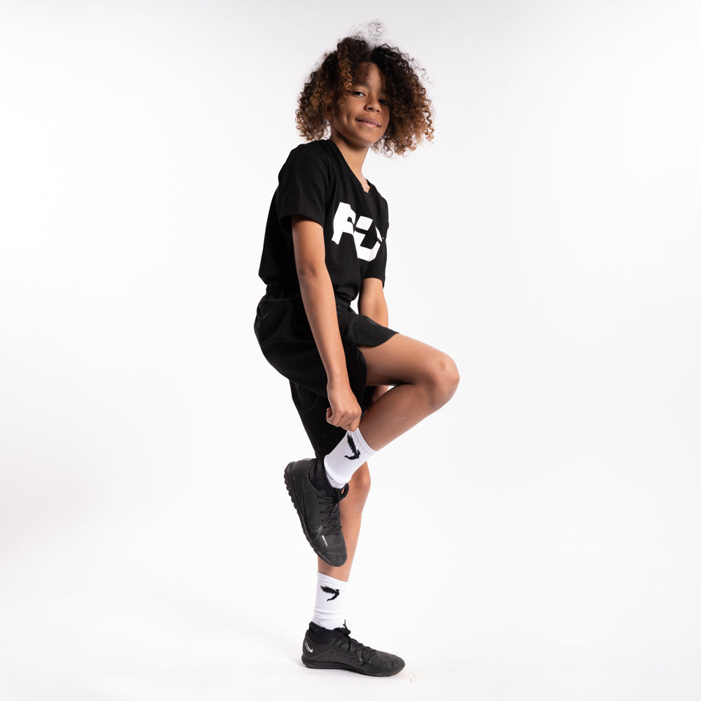 Kids Big Logo Tee Black (7584952942844) (7939700097253)